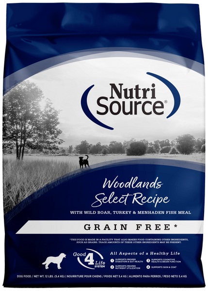 NutriSource Grain Free Woodlands Dry Dog Food
