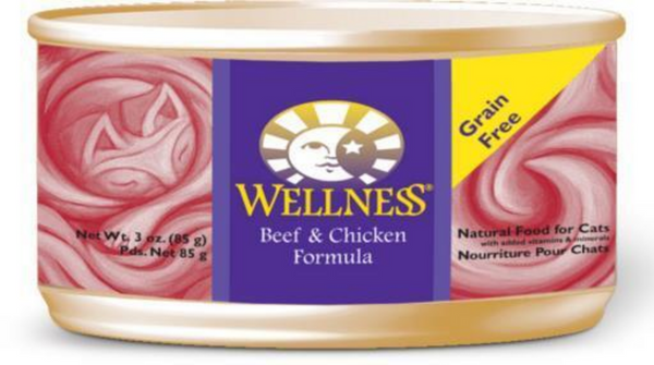 Wellness Complete Health Pate Beef and Chicken Dinner Wet Cat Food