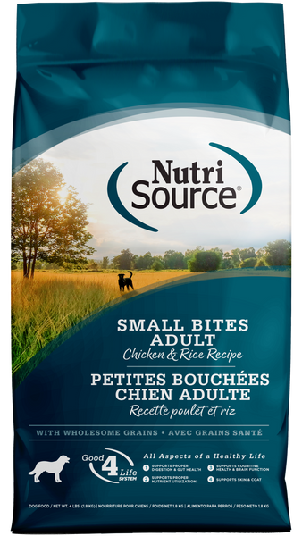 NutriSource Small Bites Chicken & Rice Recipe Dry Dog Food