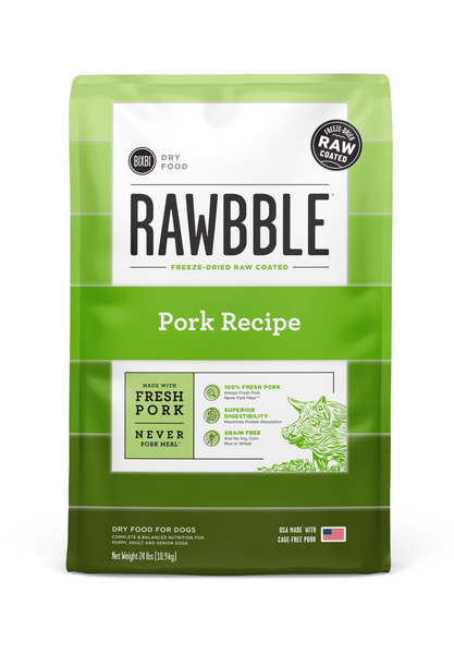 Bixbi Rawbble Kibble Grain Free Pork Dog Food