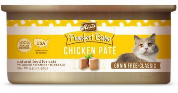 Merrick Purrfect Bistro Grain Free Chicken Pate Adult Wet Cat Food
