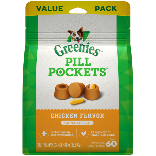 Greenies Pill Pockets Canine Chicken Flavor Dog Treats