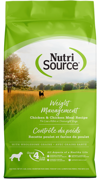 NutriSource Weight Management Chicken and Chicken Meal Dry Dog Food