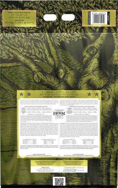 Fromm Four Star Lamb & Lentil Recipe Dry Dog Food