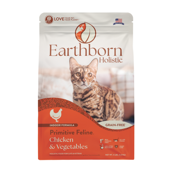 Earthborn Holistic Primitive Feline Grain-Free Dry Cat  Food