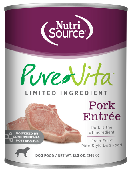PureVita Pork Entree Dog Food
