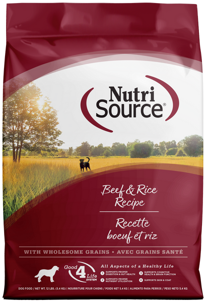 NutriSource Beef & Brown Rice Recipe Dry Dog Food