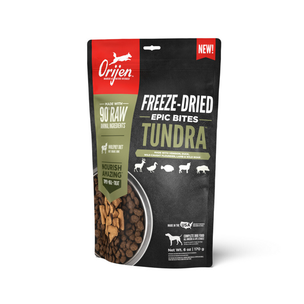 ORIJEN Tundra Epic Bites Freeze-Dried Dry Dog Food