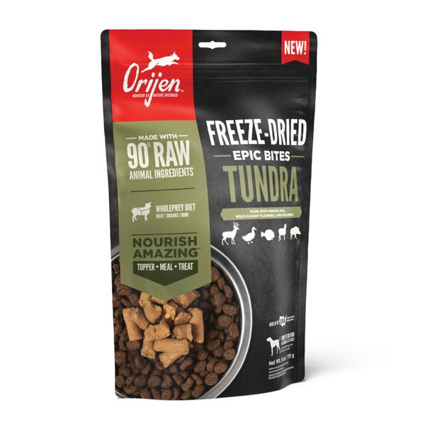 ORIJEN Tundra Epic Bites Freeze-Dried Dry Dog Food