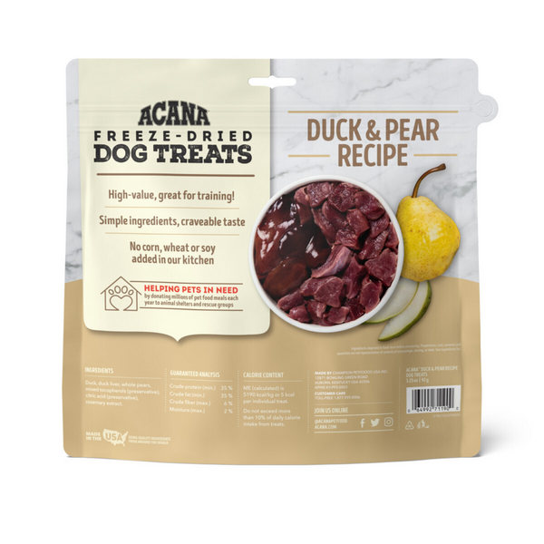 Acana Singles Grain Free Limited Ingredient Diet Duck & Pear Formula Dog Treats