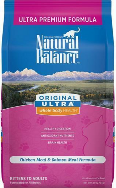 Natural Balance Original Ultra Dry Cat Food, Chicken Meal & Salmon Meal Recipe