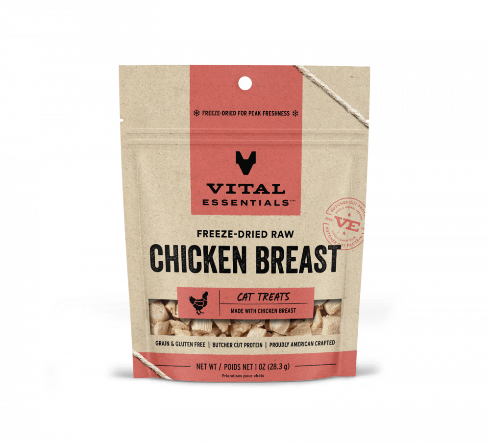 Vital Essentials Vital Cat Freeze Dried Grain Free Chicken Breast Cat Treats