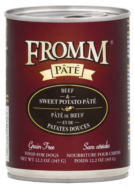 Fromm Beef & Sweet Potato Pate Grain Free Canned Dog Food