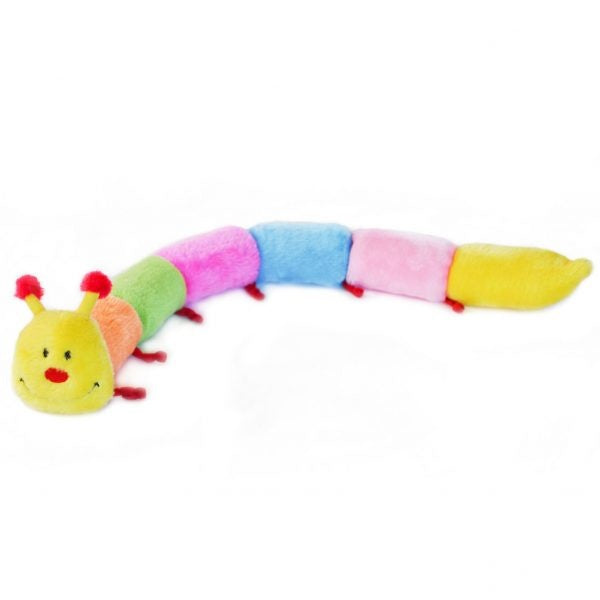 ZippyPaws 6 Blaster Squeaker Caterpillar Plush Dog Toy