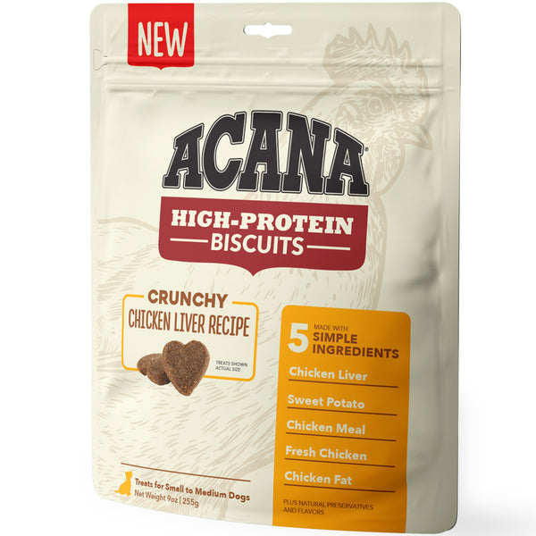 ACANA Crunchy Biscuits High-Protein Chicken Liver Recipe Dog Treats