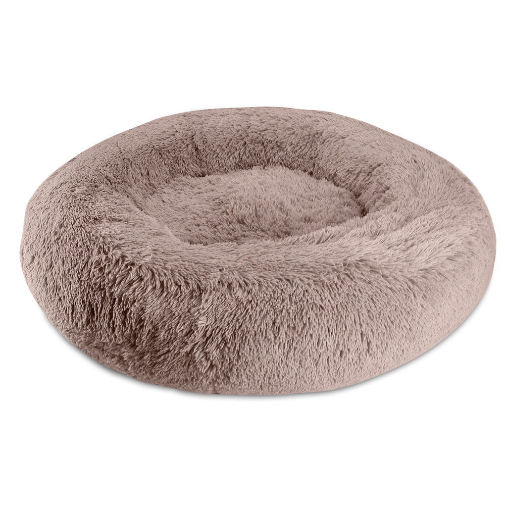 Arlee Pet Products Shaggy Calming Donut Bed Blush